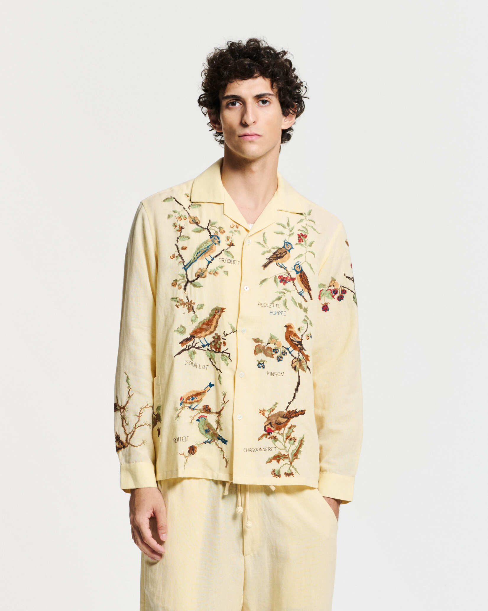 Avian Shirt – Beige Cotton | Baziszt