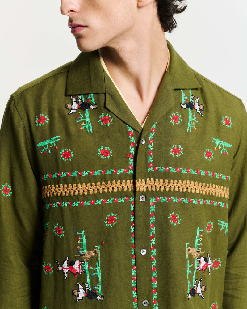 Joy Of Living Shirt Khaki