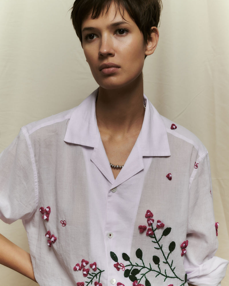 Baziszt, Lookbook Spring Summer 2024, Bougainvilliers Shirt