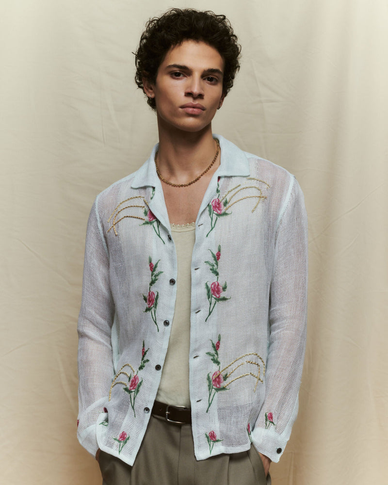 Baziszt, Lookbook Spring Summer 2024, Croquet Off-White Tank, Stem Shirt