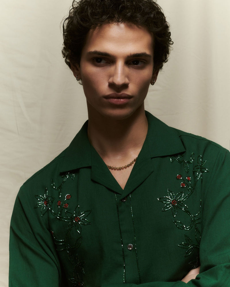 Baziszt, Lookbook Spring Summer 2024, Emeraude Shirt