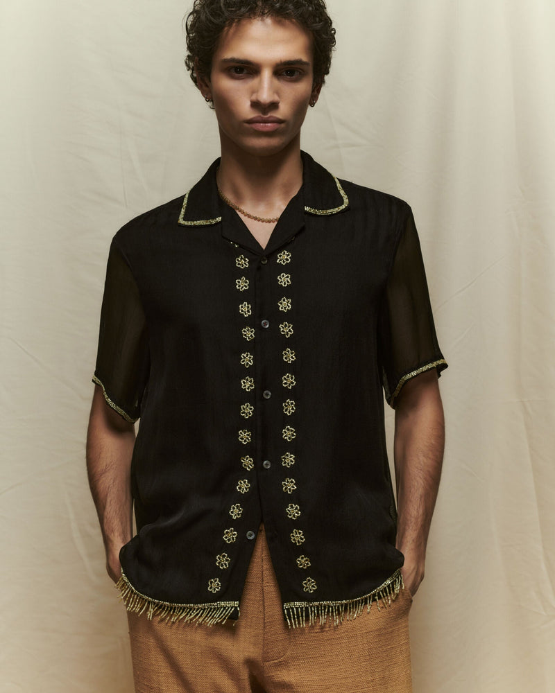 Baziszt, Lookbook Spring Summer 2024, Fringe Shirt