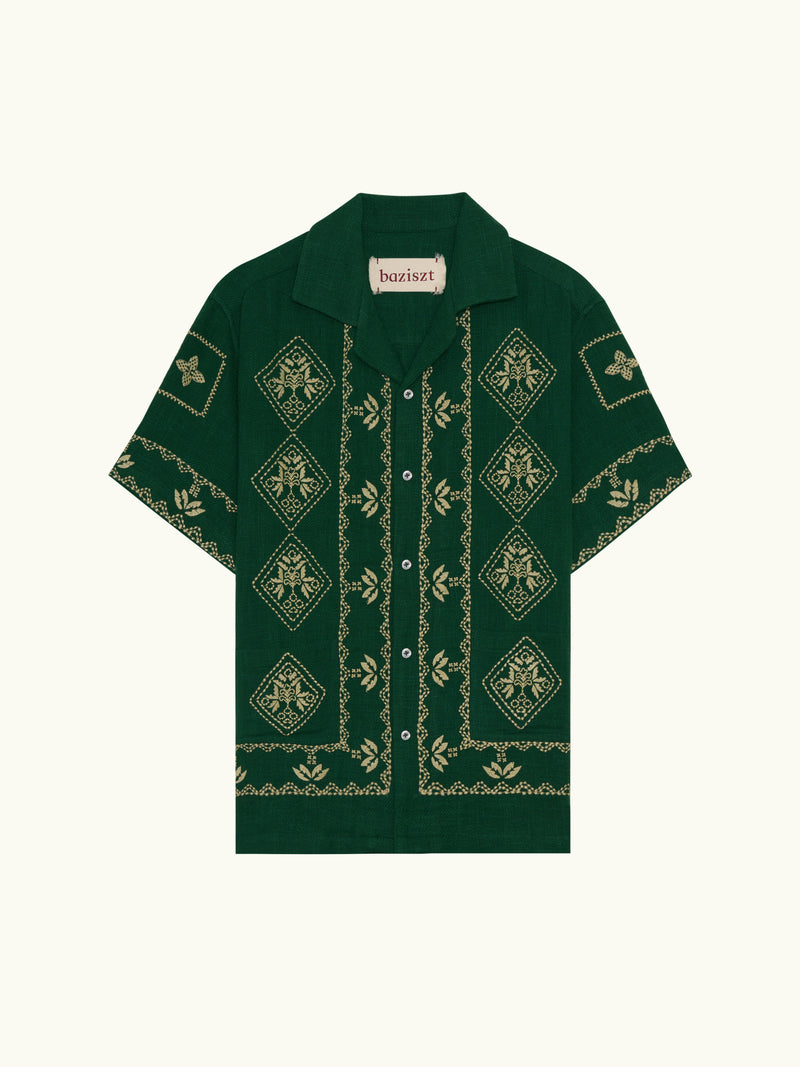 Chemise Mexican verte