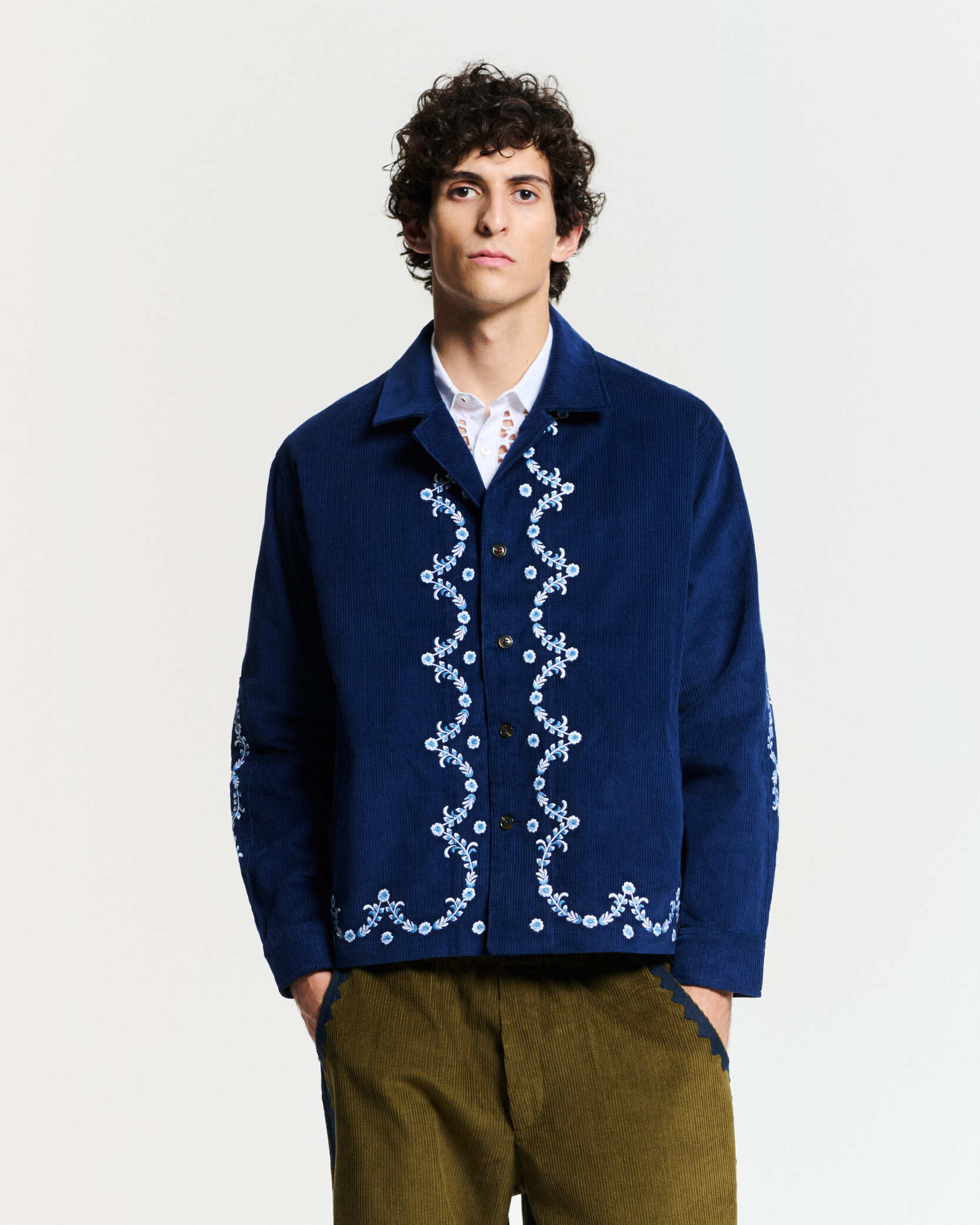Ponic Jacket – Navy Cotton | Baziszt