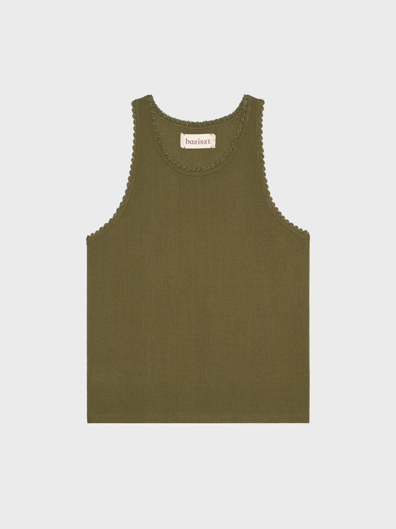 Croquet Tank-Top Khaki