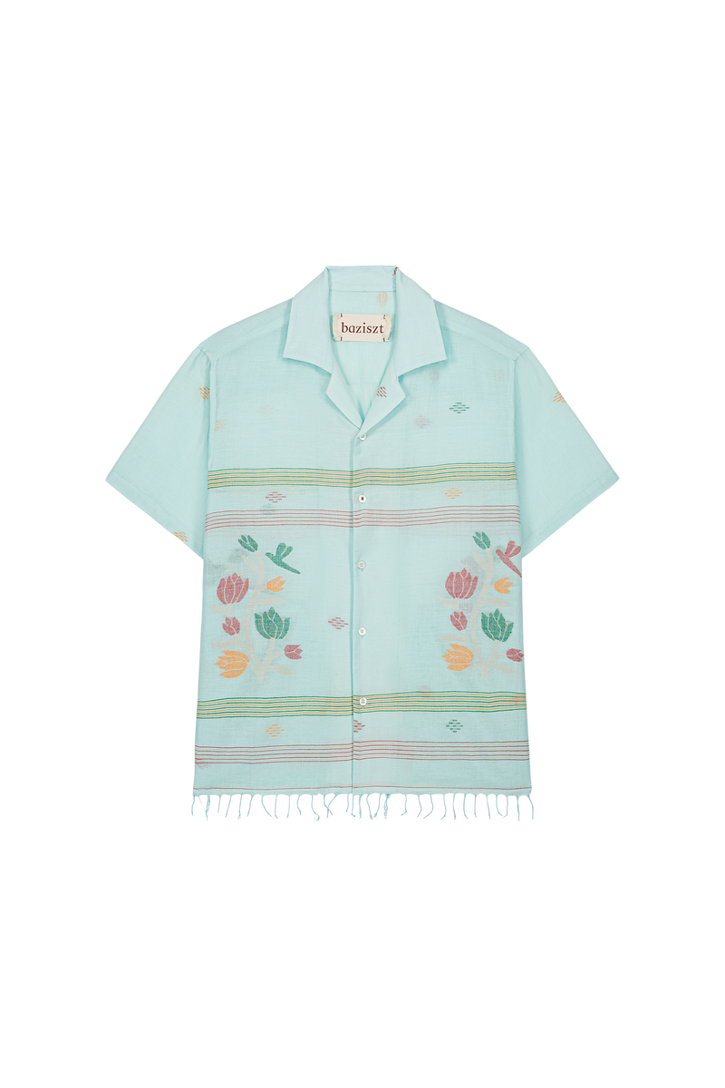 Facet Short Sleeve Shirt light blue