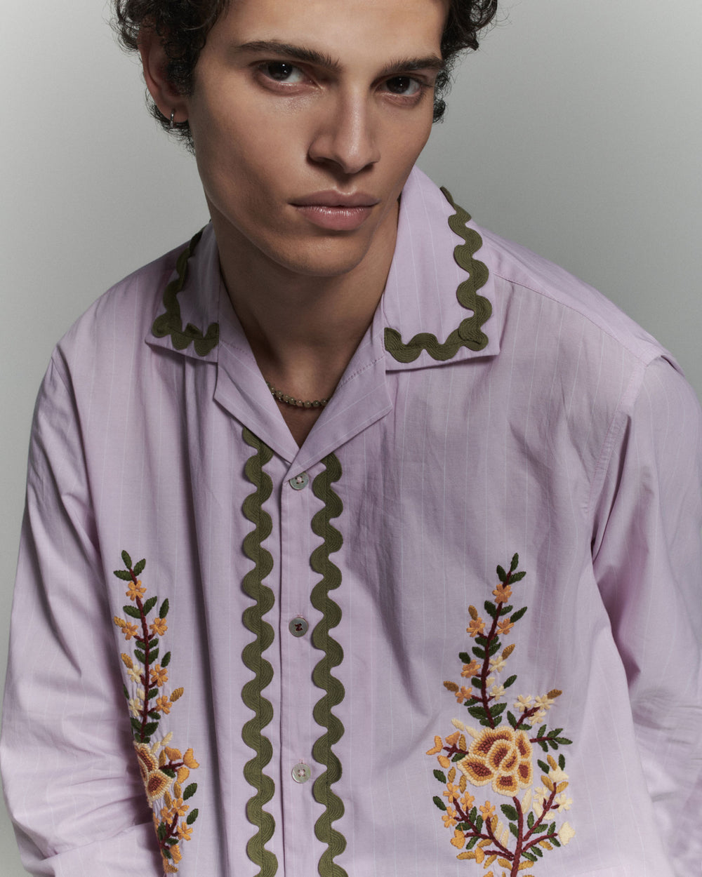 Baziszt Blue Cotton Dress Shirt main image 0