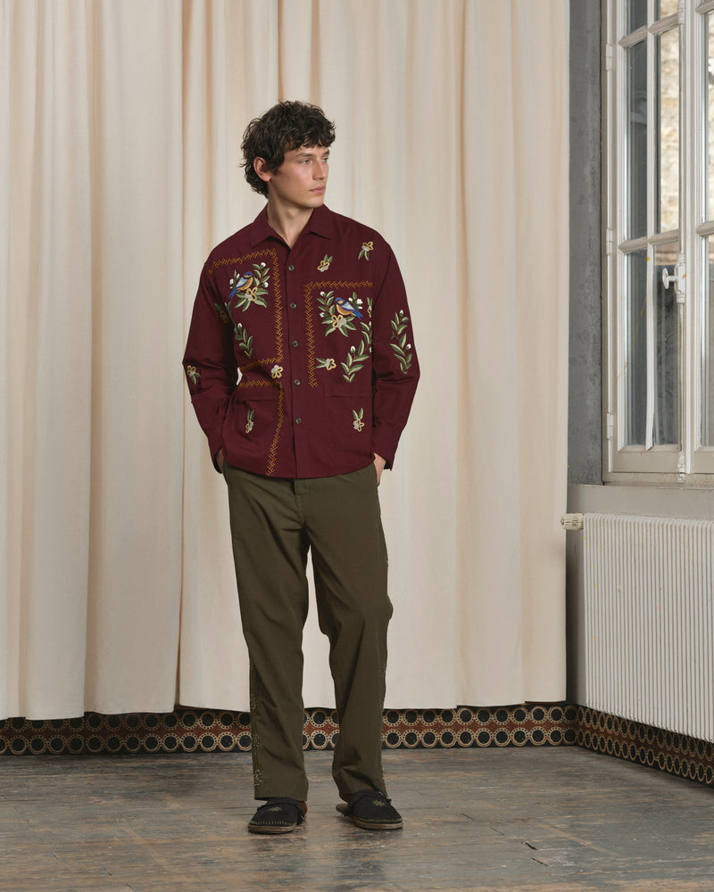 CHEMISE GREEDO BORDEAUX