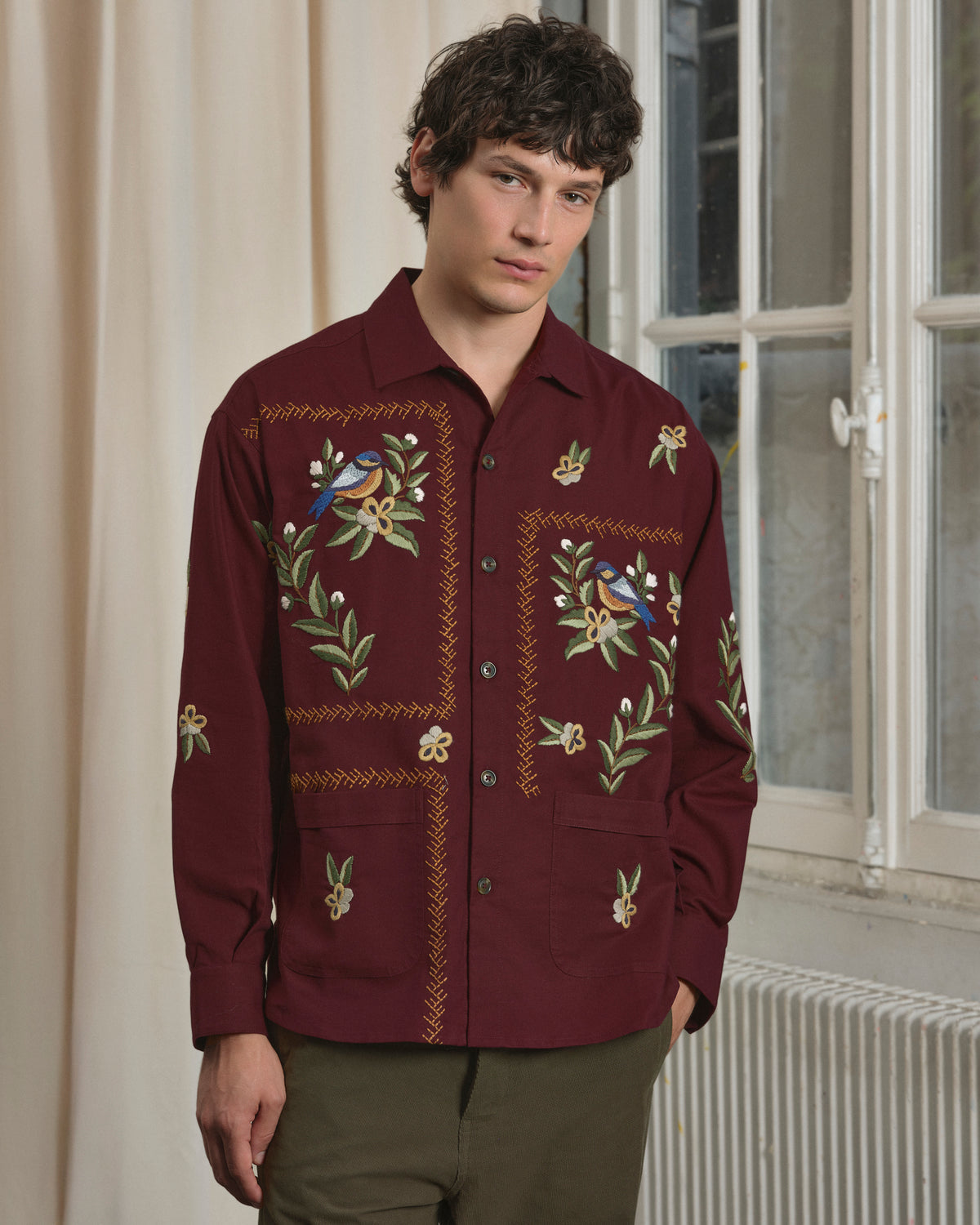 CHEMISE GREEDO BORDEAUX