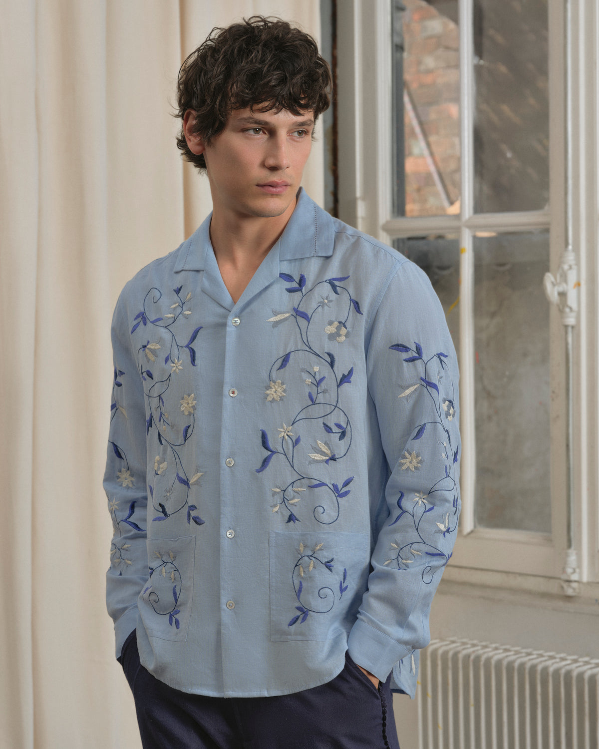 Lotus Shirt Blue