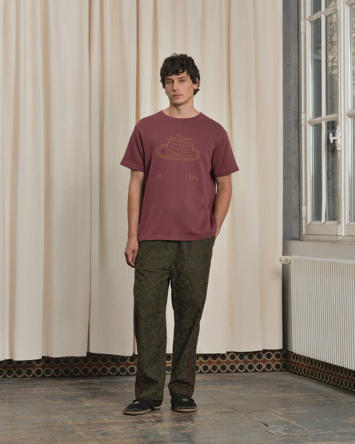 CAKE T-SHIRT BURGUNDY