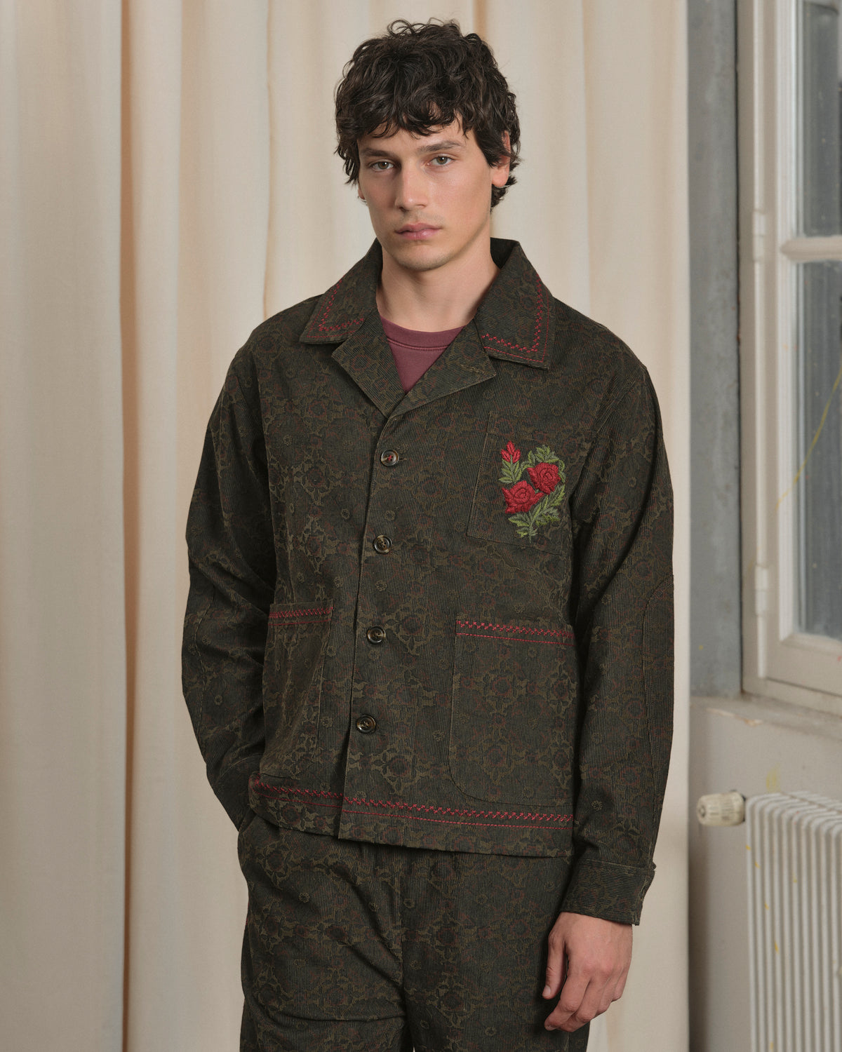 VESTE ROOSE VERT