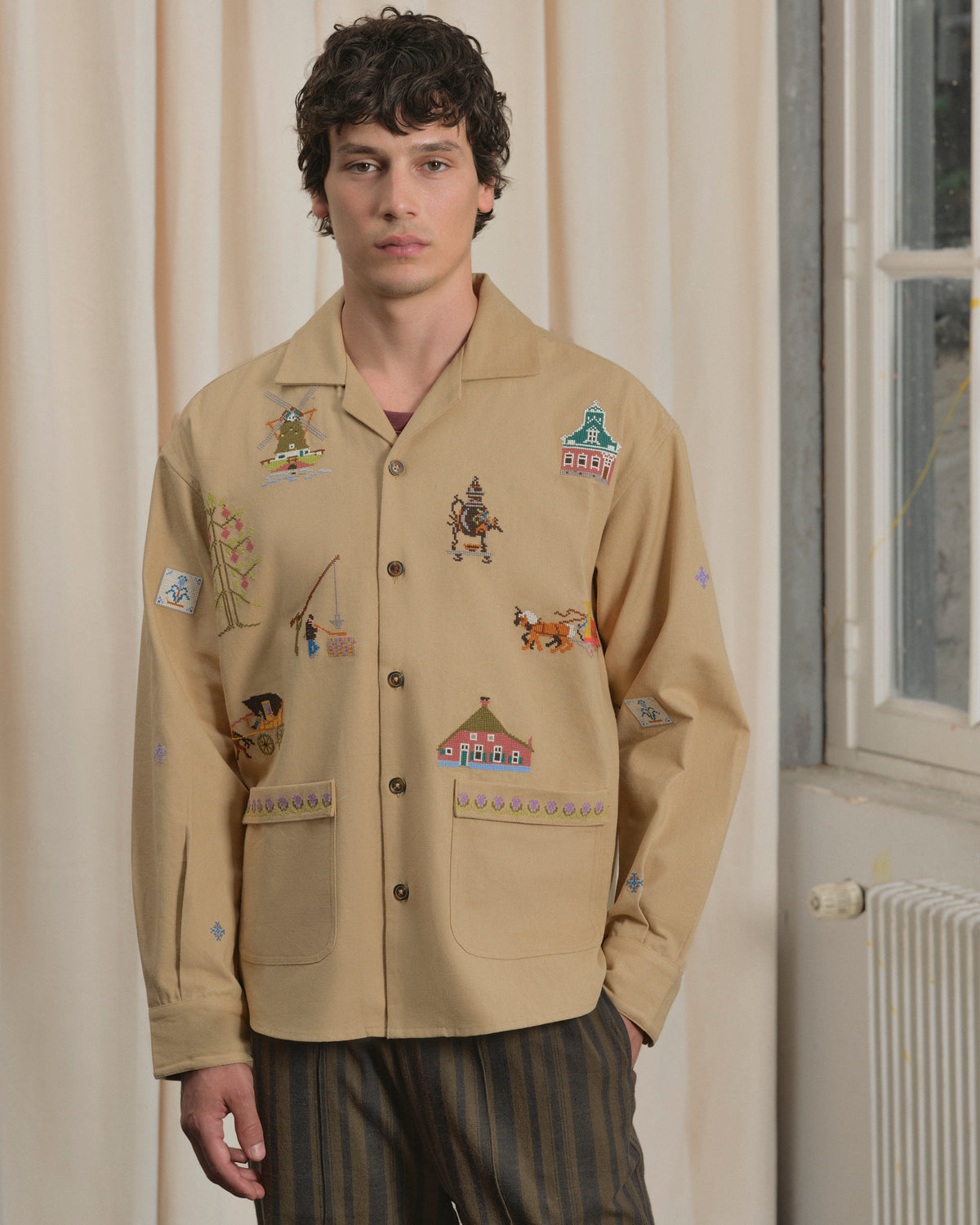 SURCHEMISE TUSKEN BEIGE