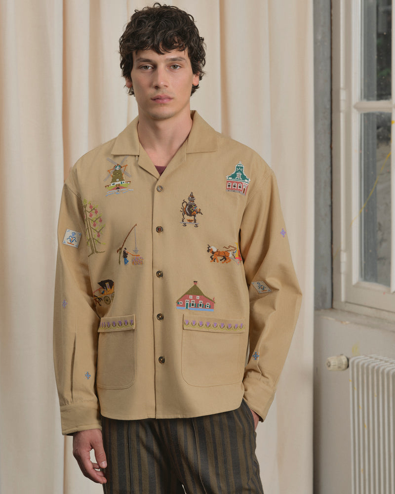 SURCHEMISE TUSKEN BEIGE
