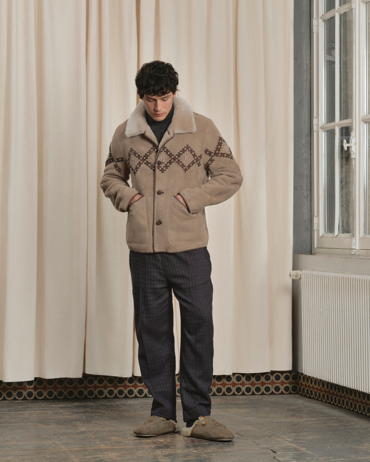 MANTEAU NELCI GRIS