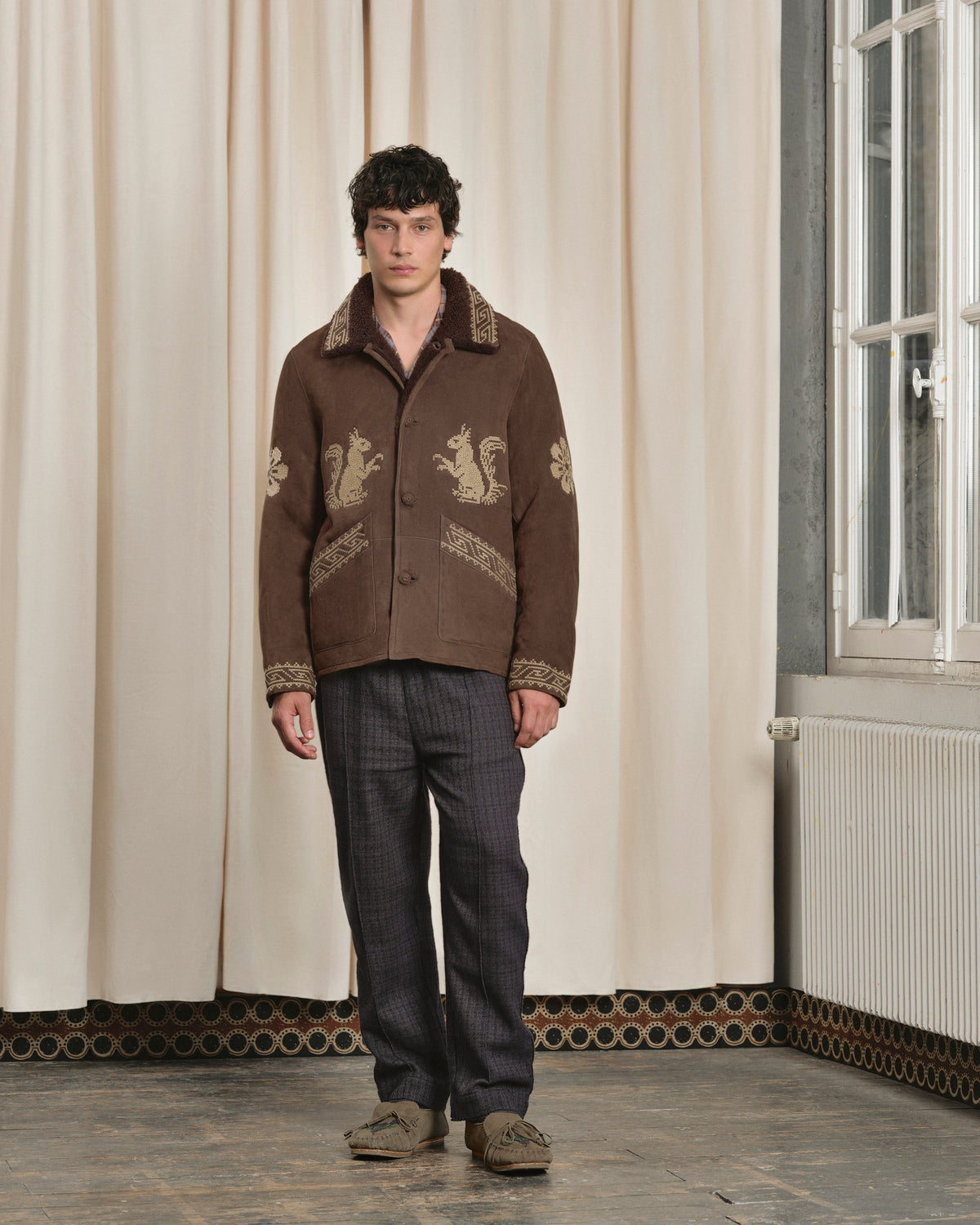MANTEAU SQUI MARRON