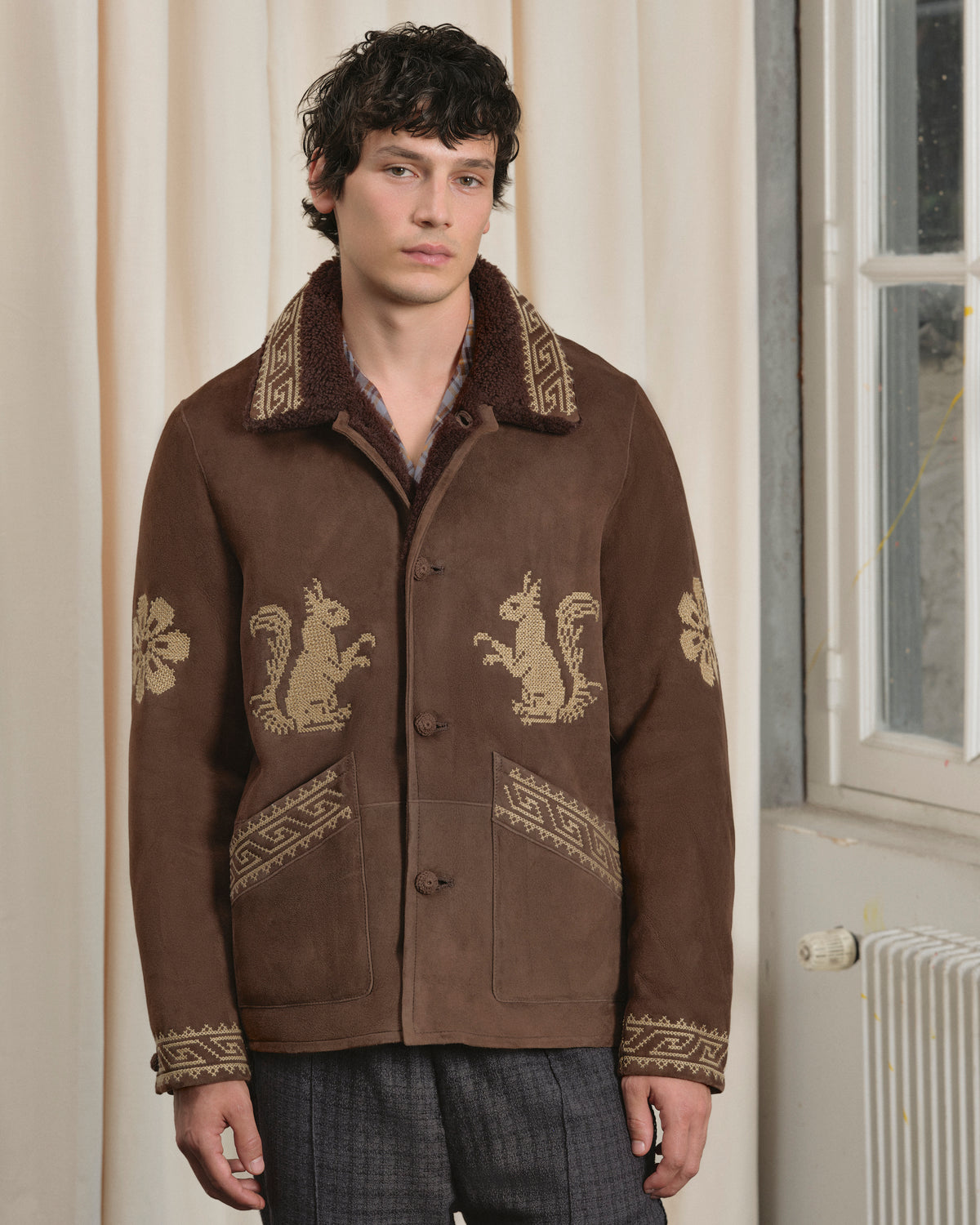 MANTEAU SQUI MARRON