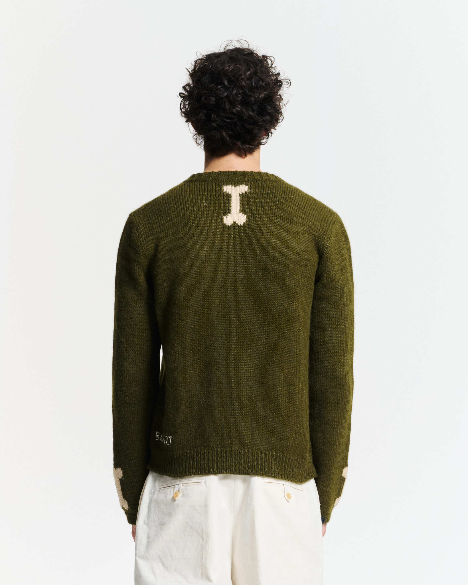 Bobby Cardigan – Khaki Alpaca Wool | Baziszt