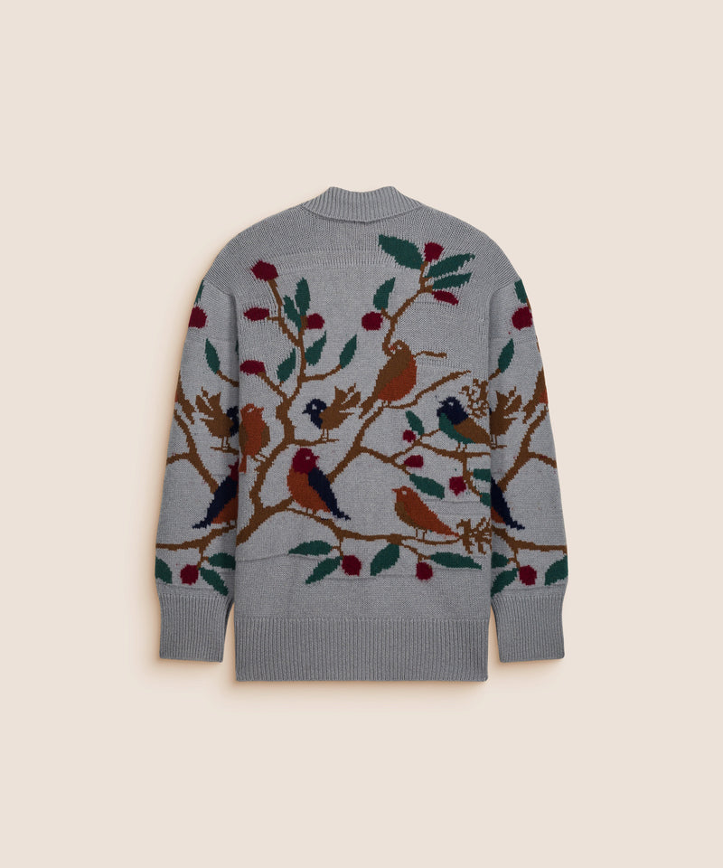 CARDIGAN MORON GRIS