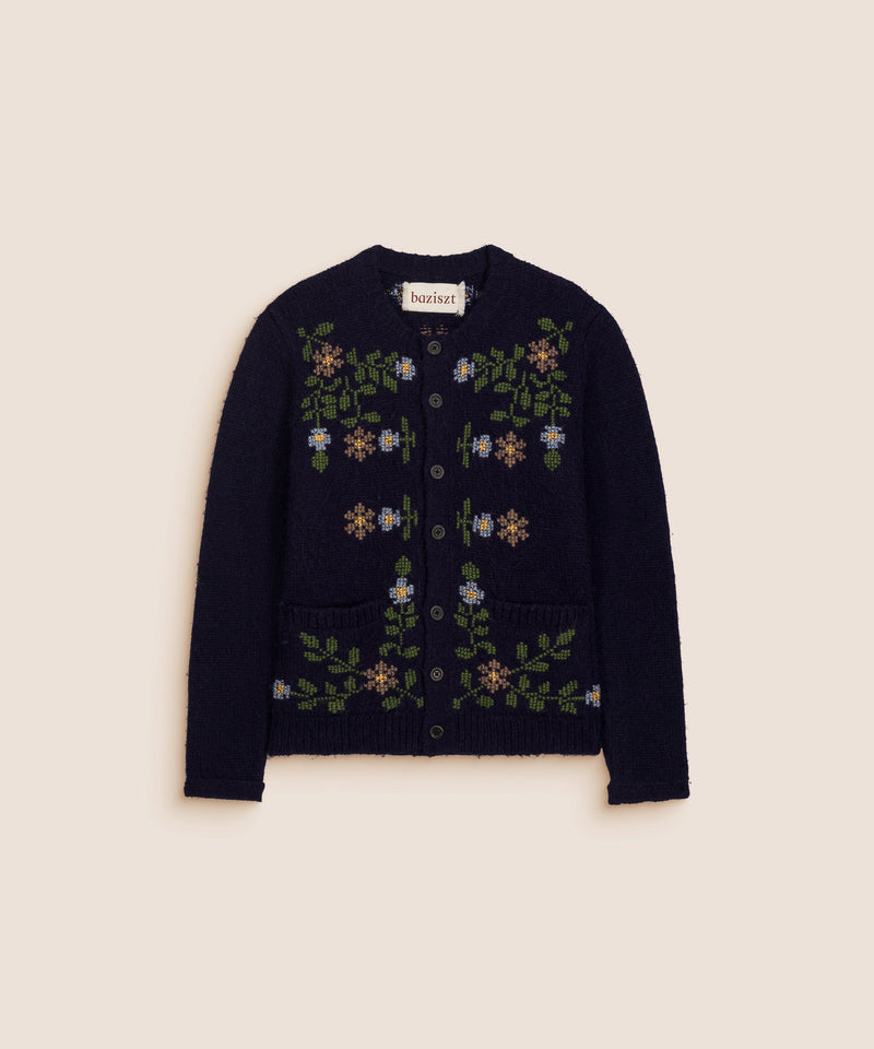 CARDIGAN CURIOSA BLEU MARINE