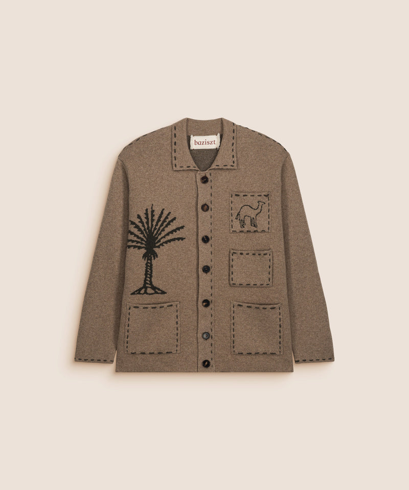 SEEKER CARDIGAN TAUPE