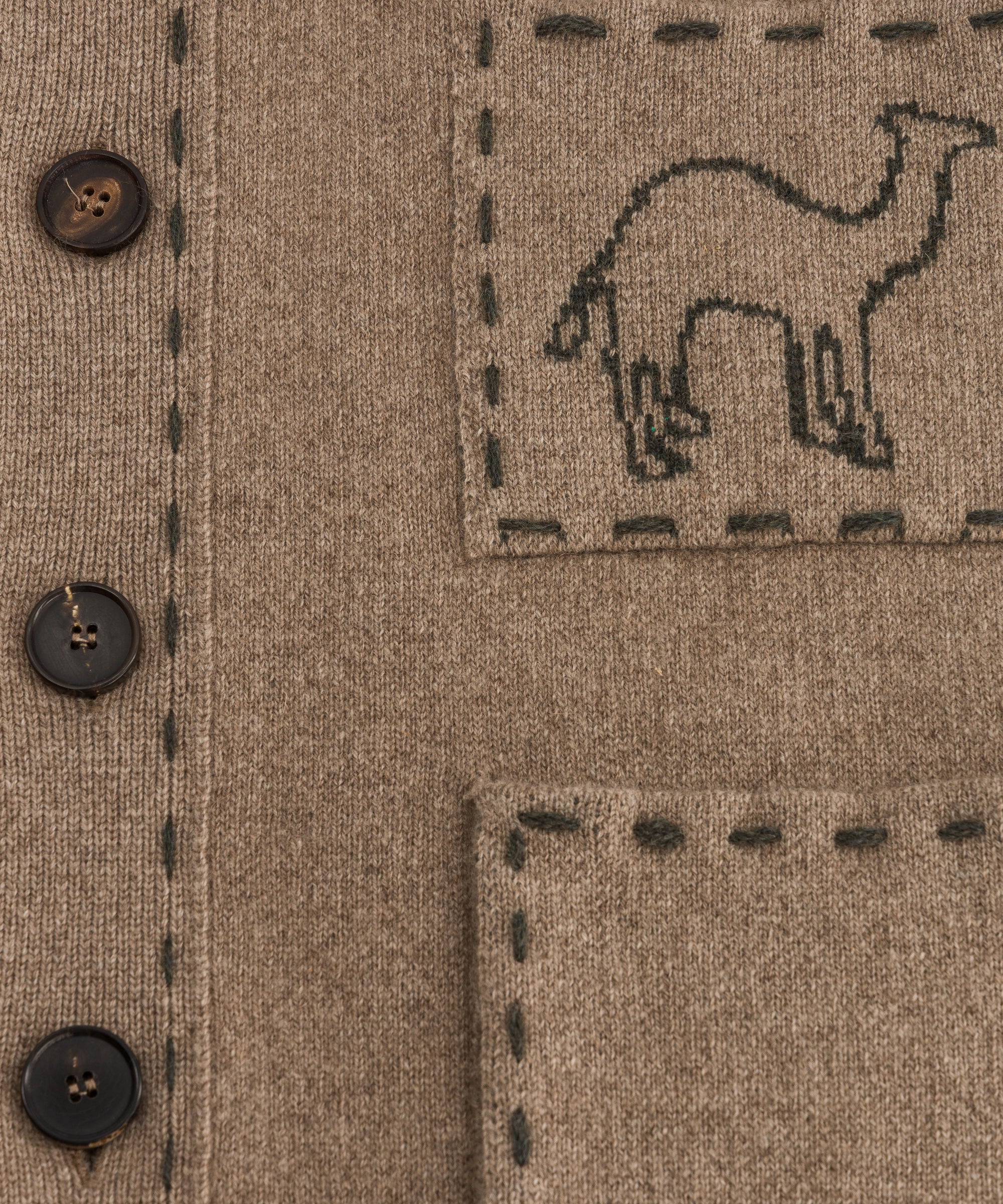 SEEKER CARDIGAN TAUPE