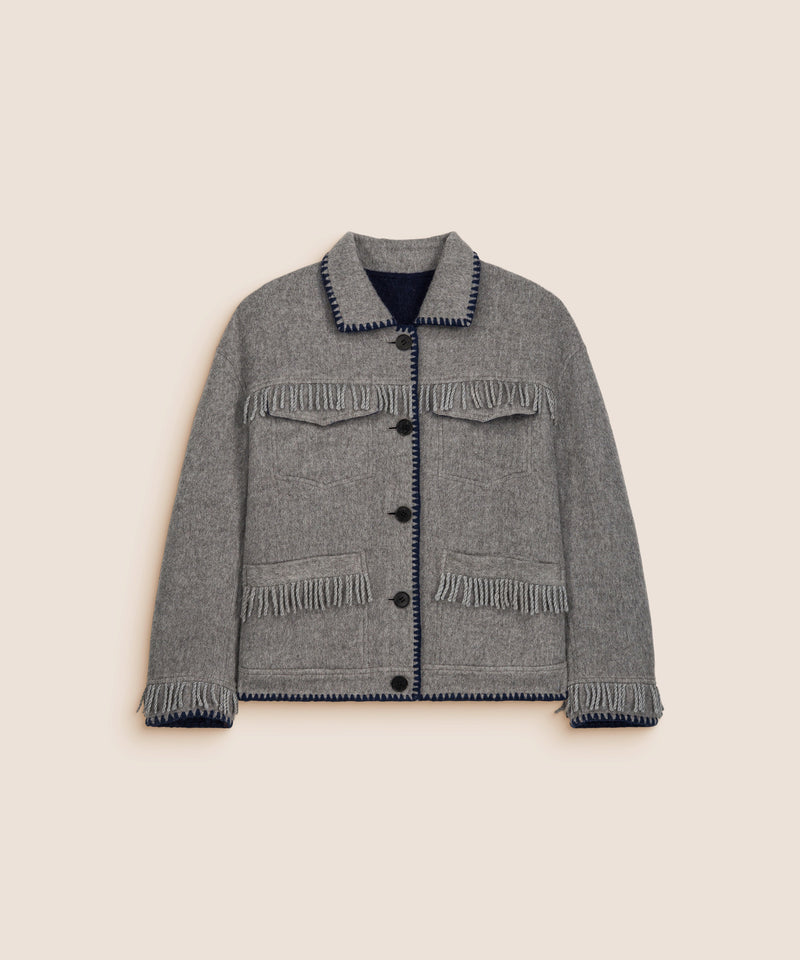 VESTE REVERSIBLE VEDU BLEU MARINE