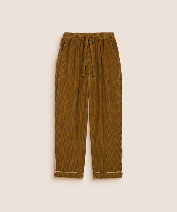 LACE PANTS BROWN