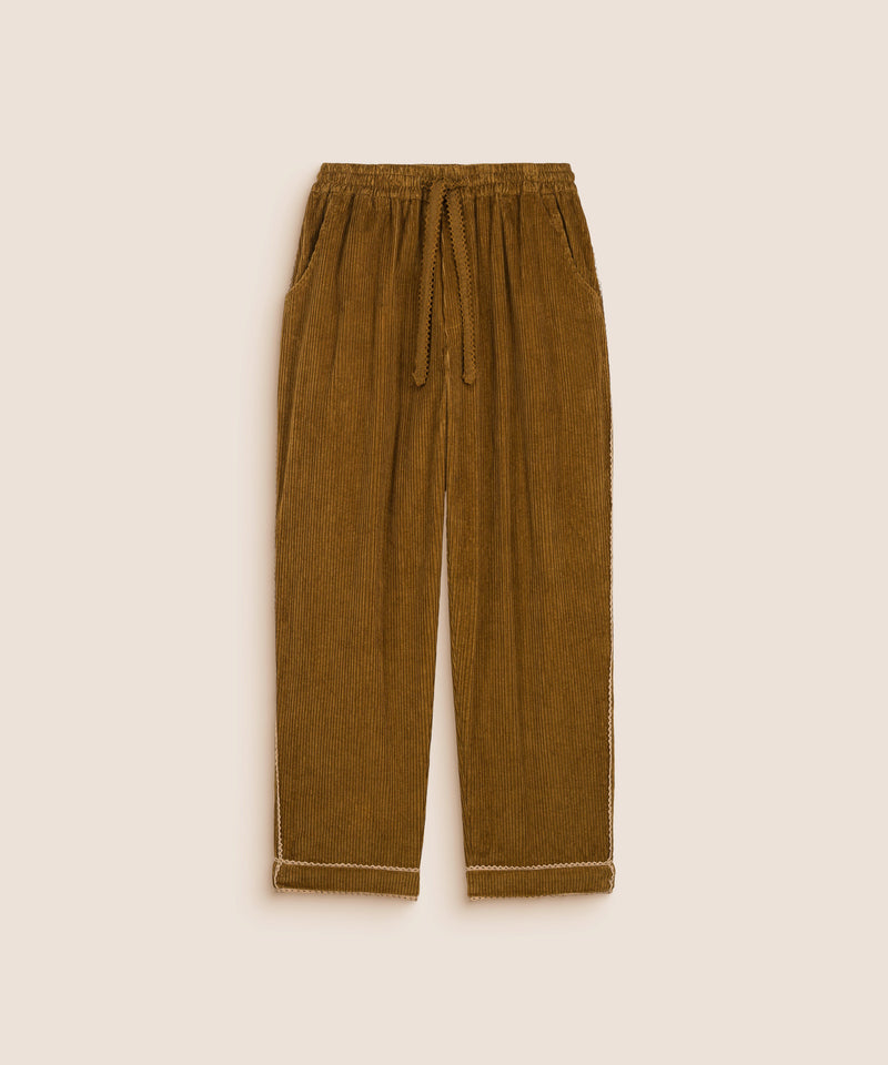 LACE PANTS BROWN