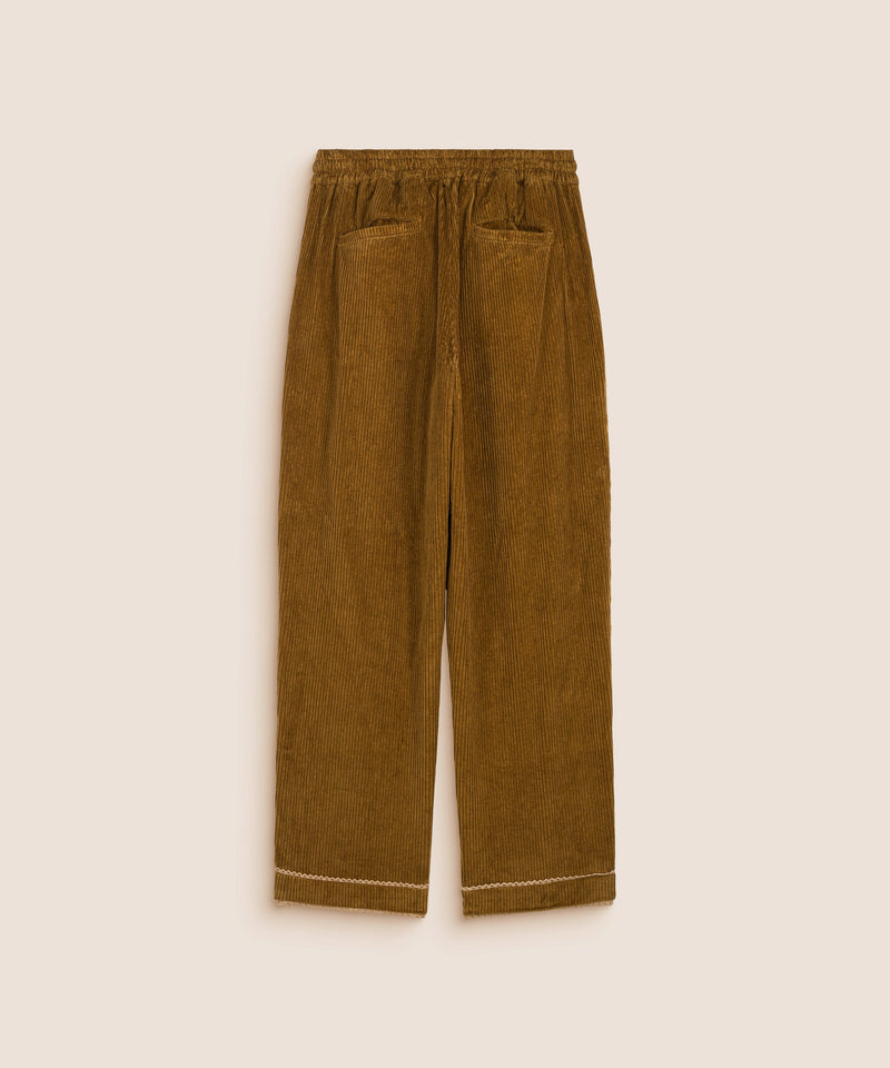 LACE PANTS BROWN