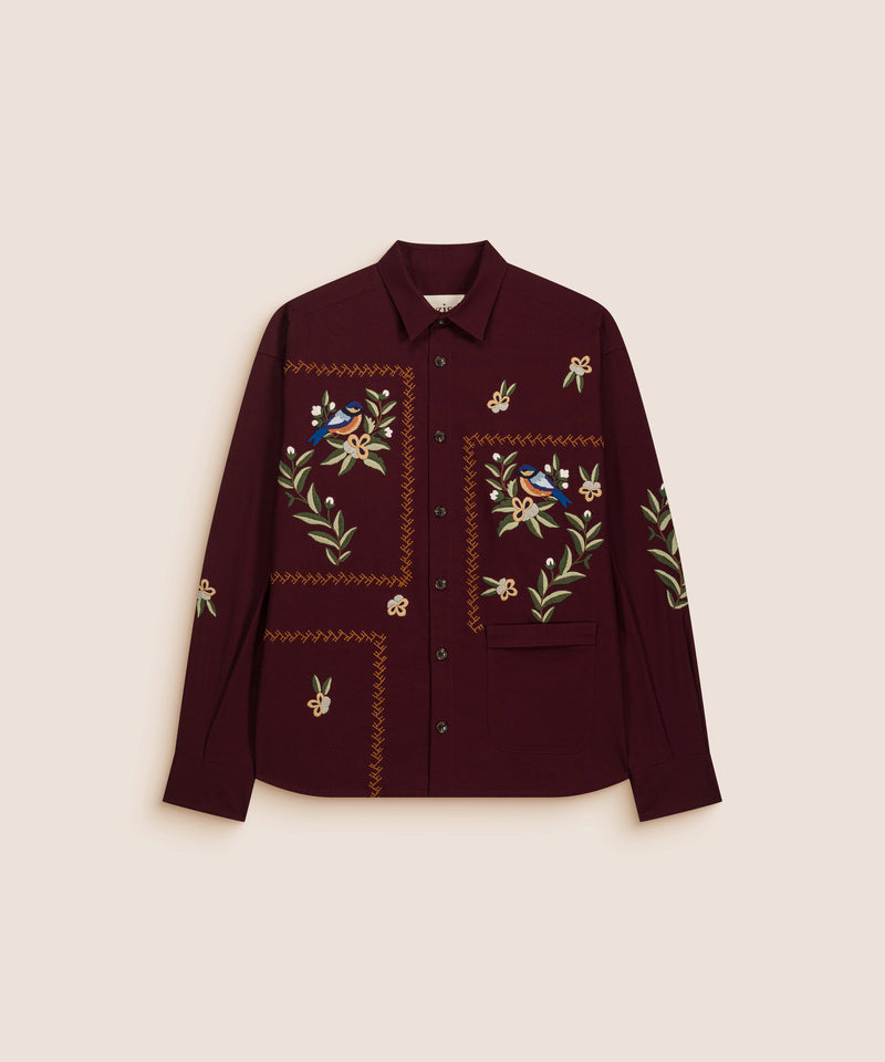 CHEMISE GREEDO BORDEAUX