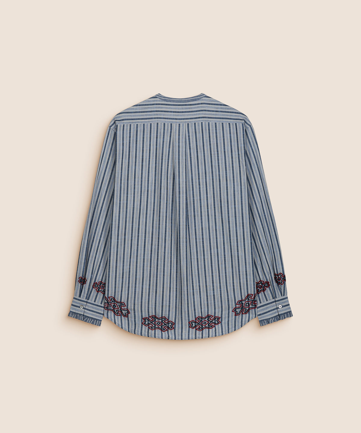 RUFFLE SHIRT LIGHT BLUE