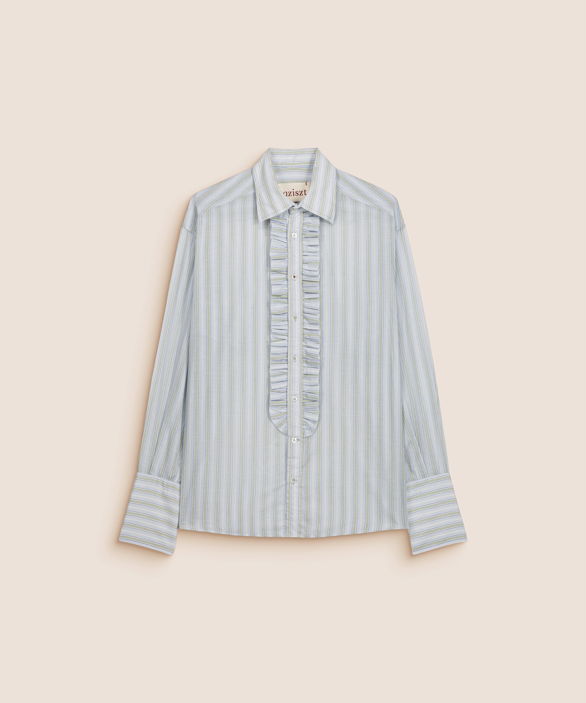 RUCHE SHIRT LIGHT BLUE