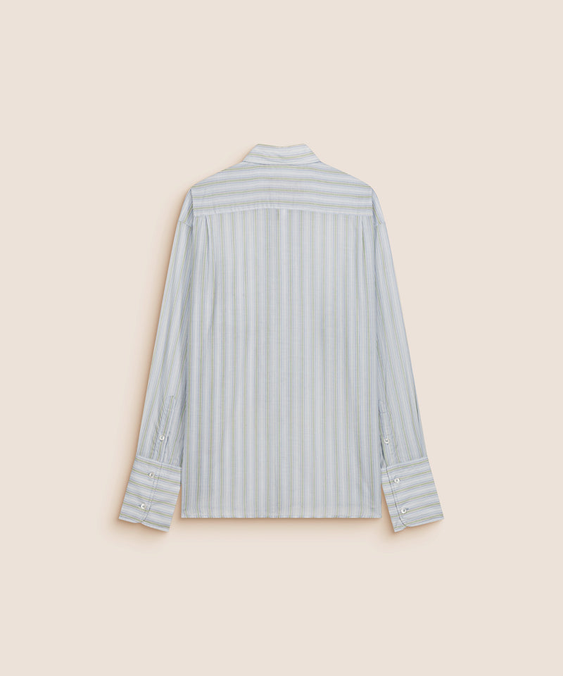 RUCHE SHIRT LIGHT BLUE