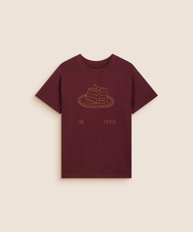 CAKE T-SHIRT BURGUNDY
