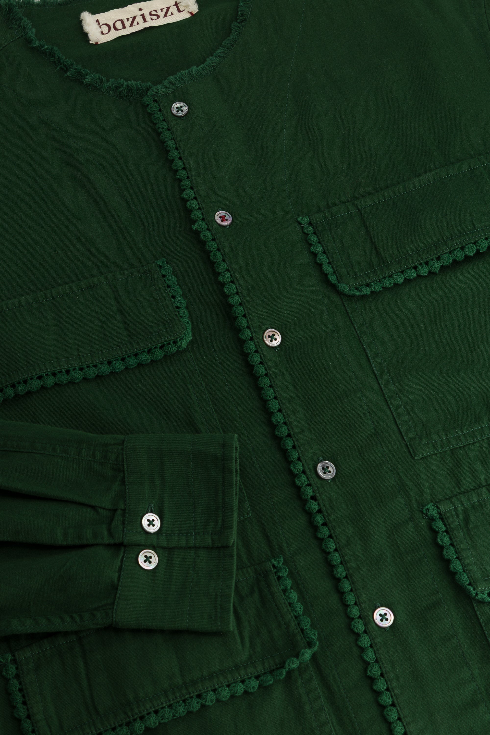 CHEMISE CORNICHE VERT