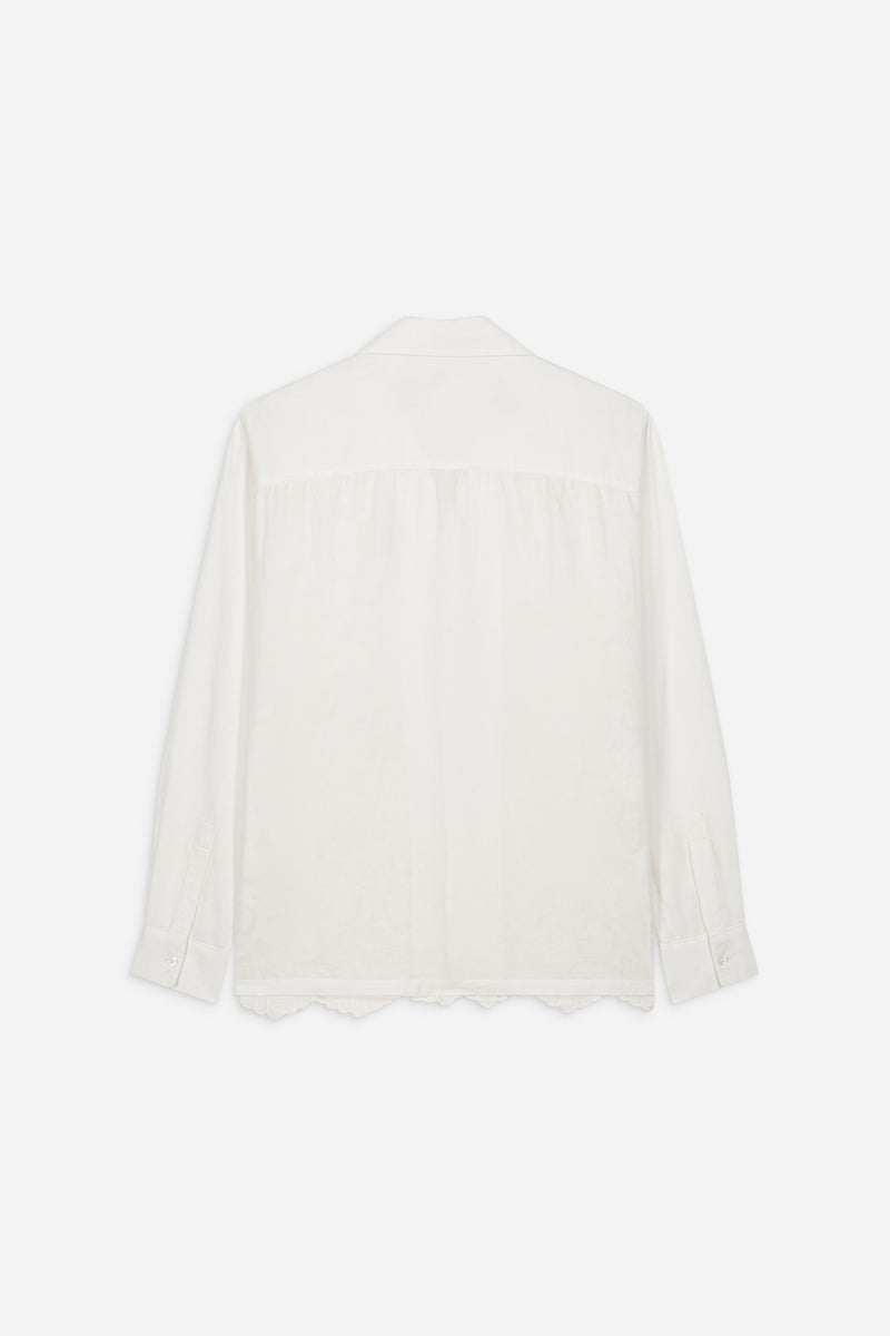 CROCHET SHIRT WHITE