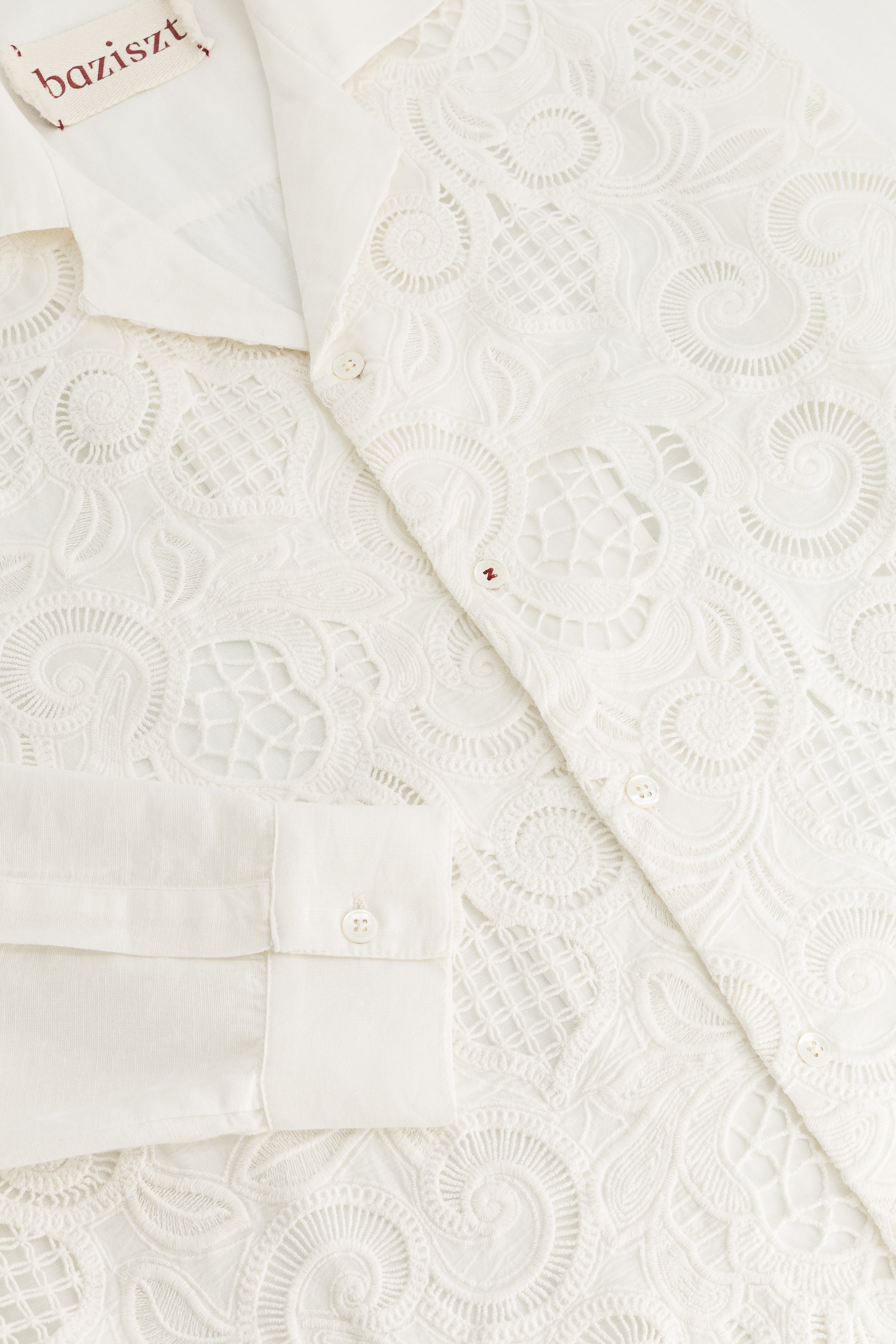 CHEMISE CROCHET BLANC