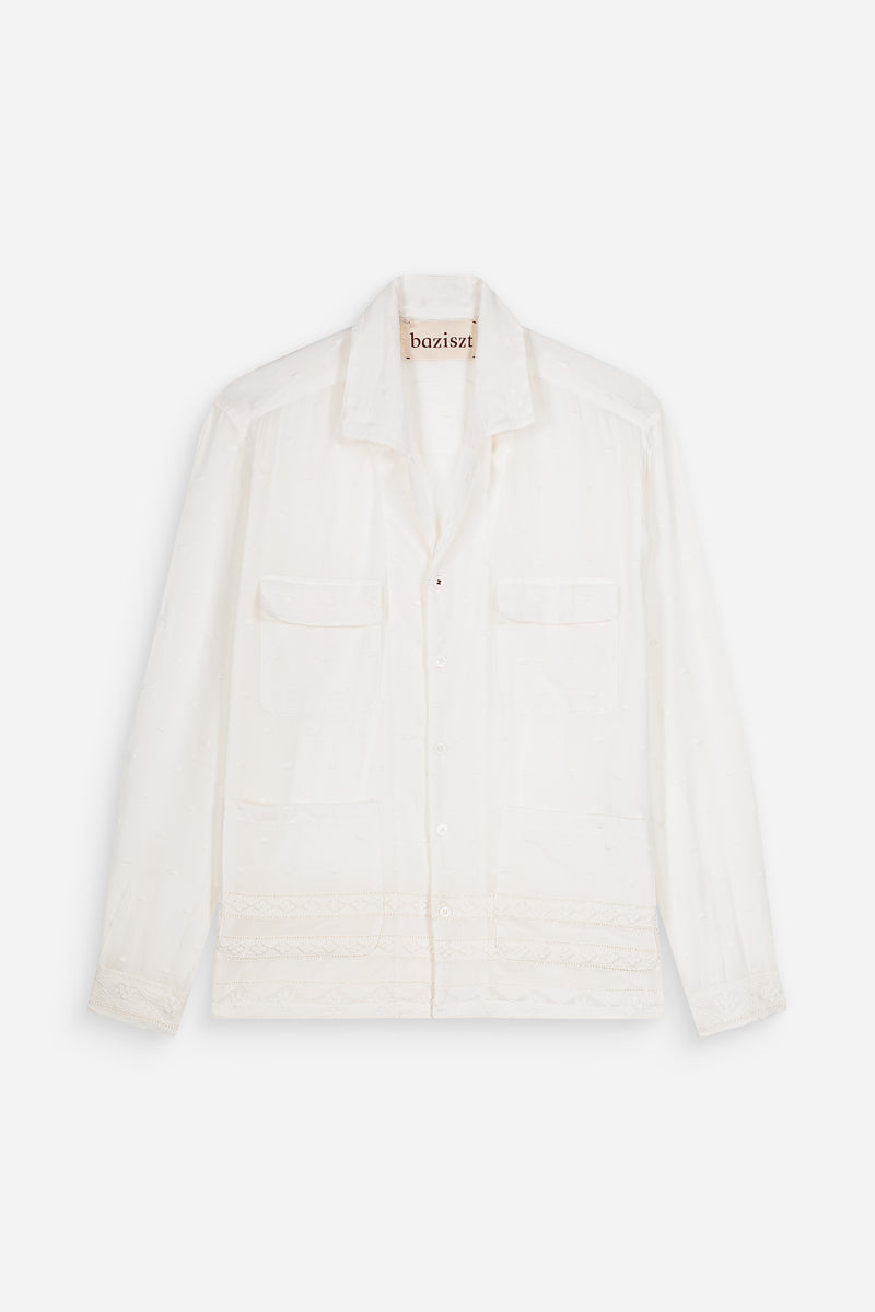 Fluffy Shirt White