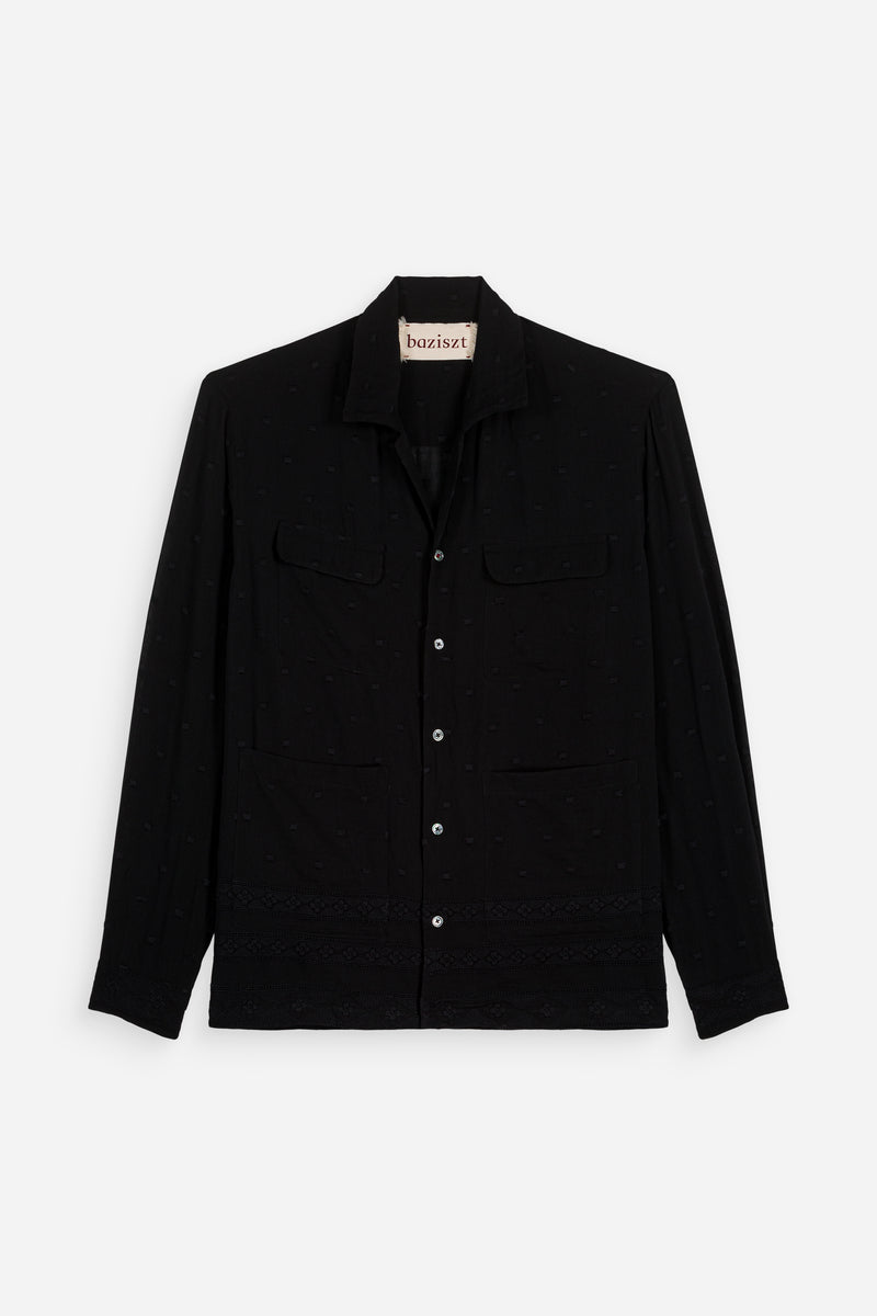 Fluffy Shirt Black