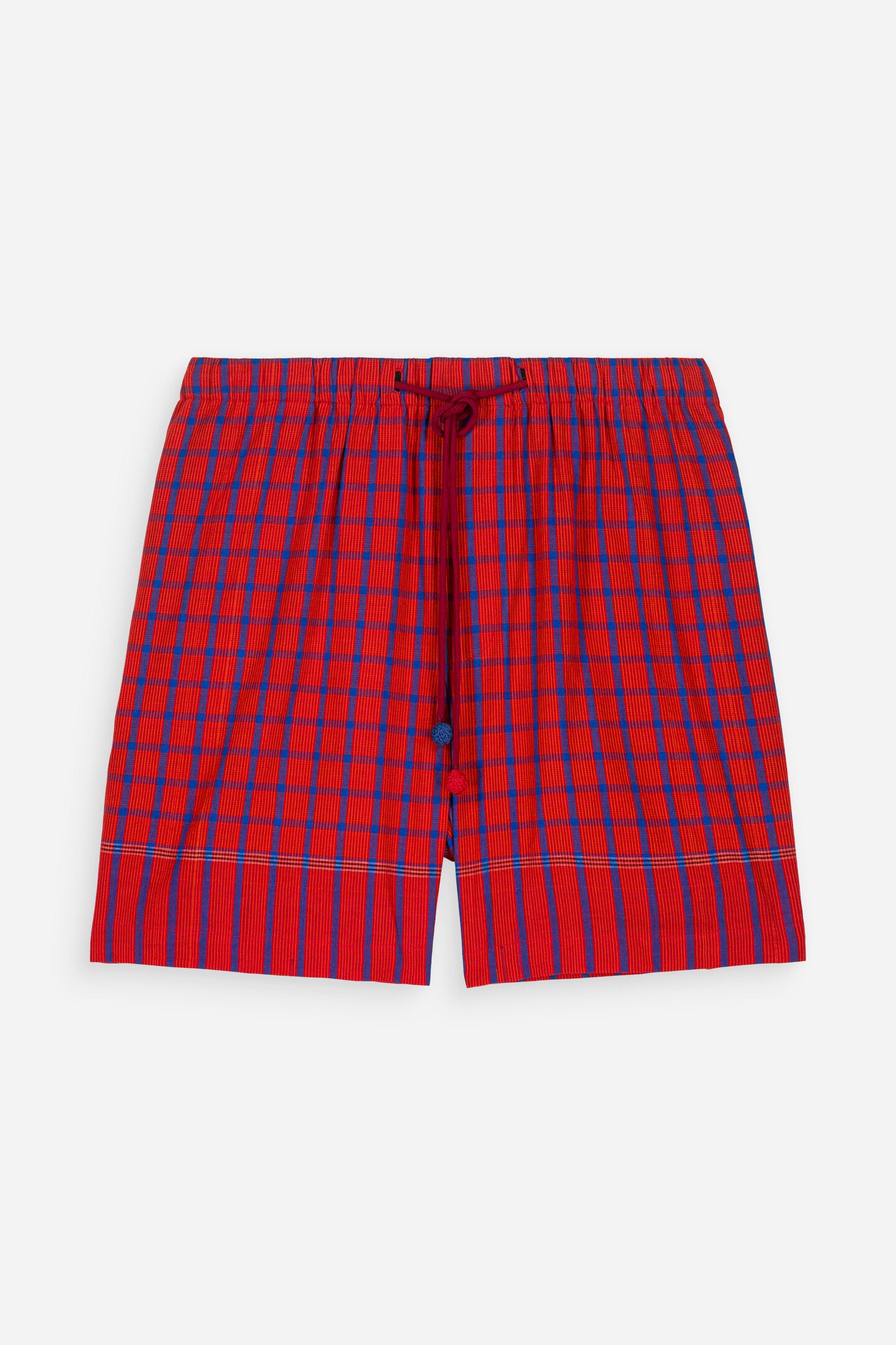 Chess Shorts Red