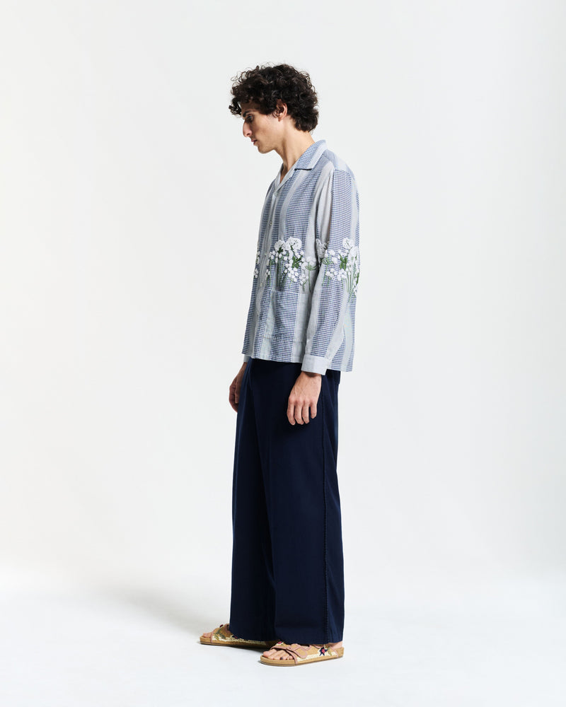 PANTALON CORNICHE BLEU MARINE