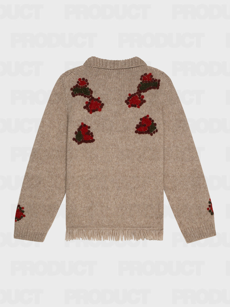 Graphite sweater Beige baby alpaca