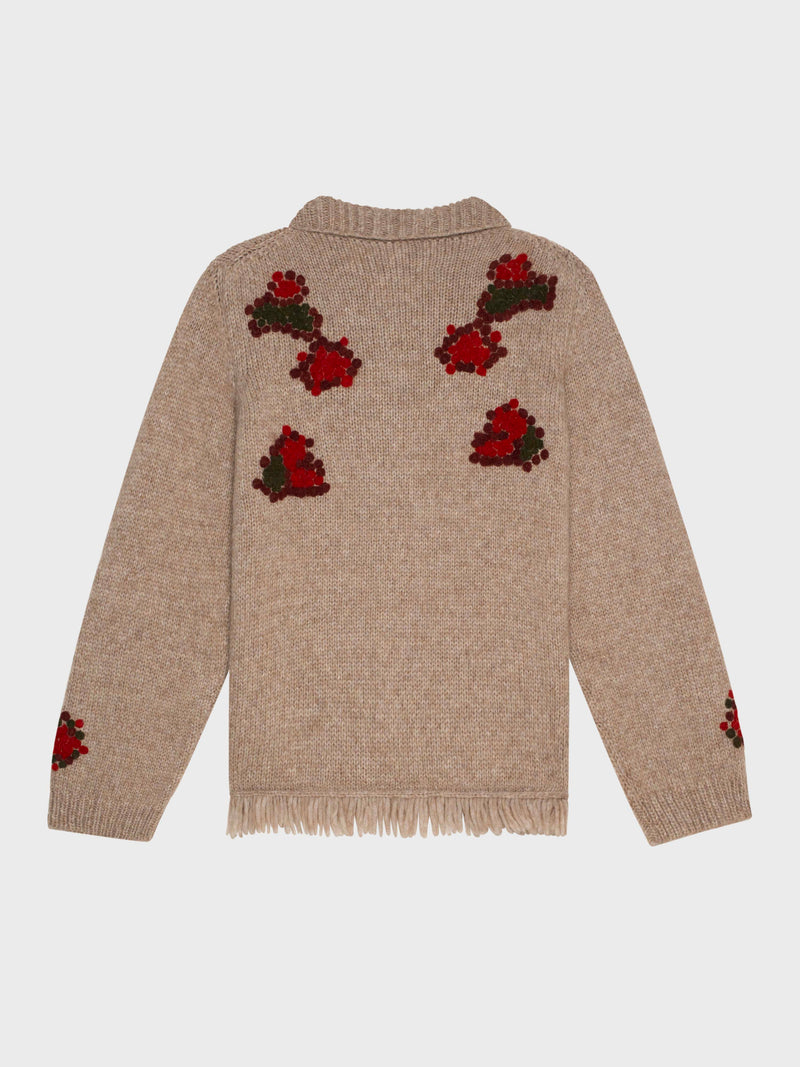 Graphite sweater Beige baby alpaca