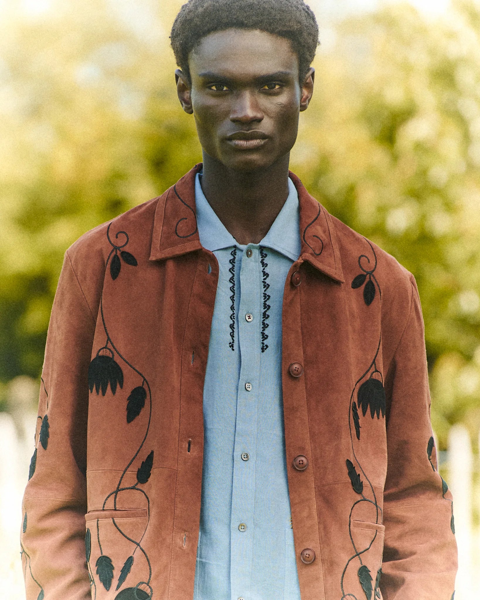 Herblore Jacket – Burgundy Suede | Baziszt