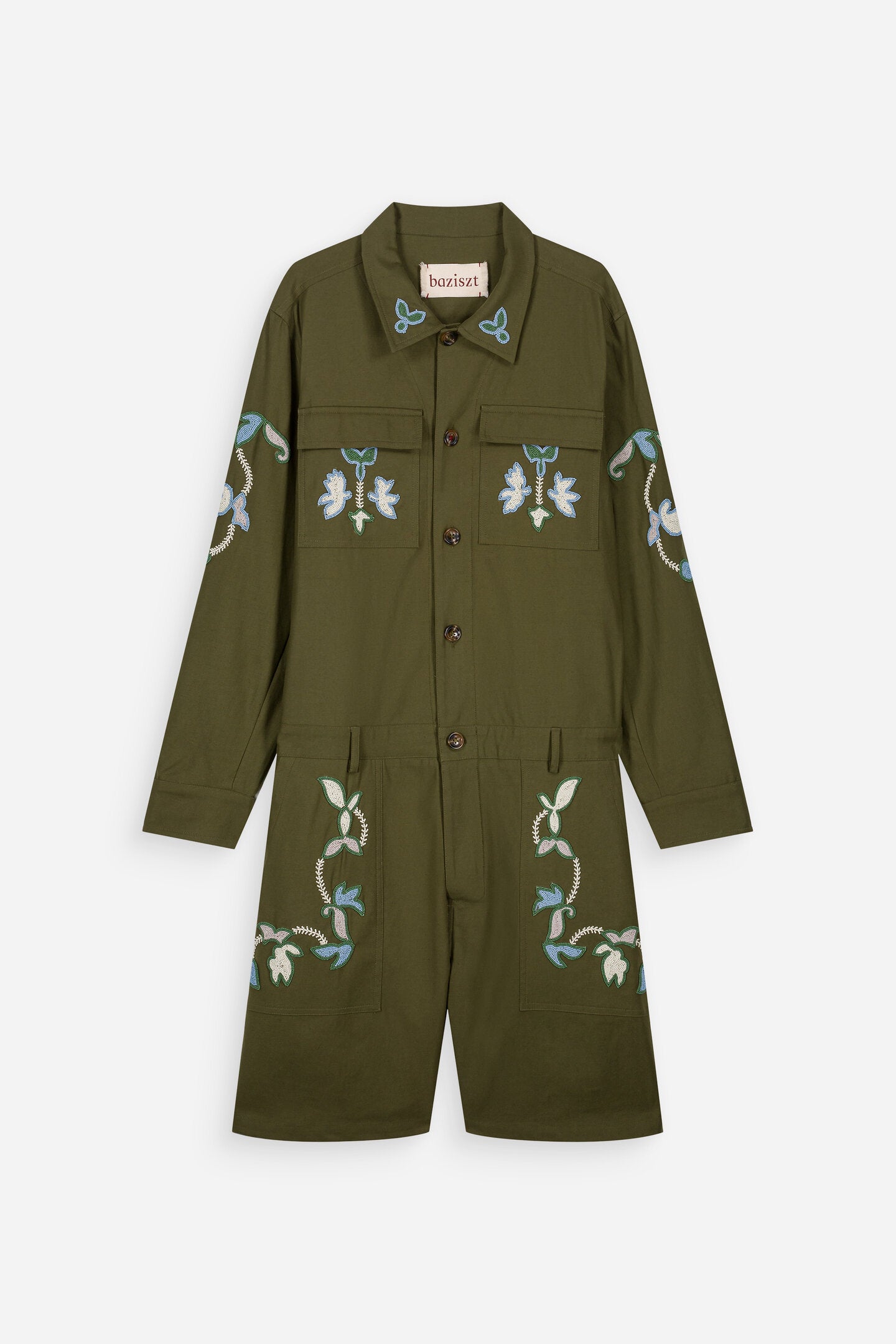 Combinaison courte kaki