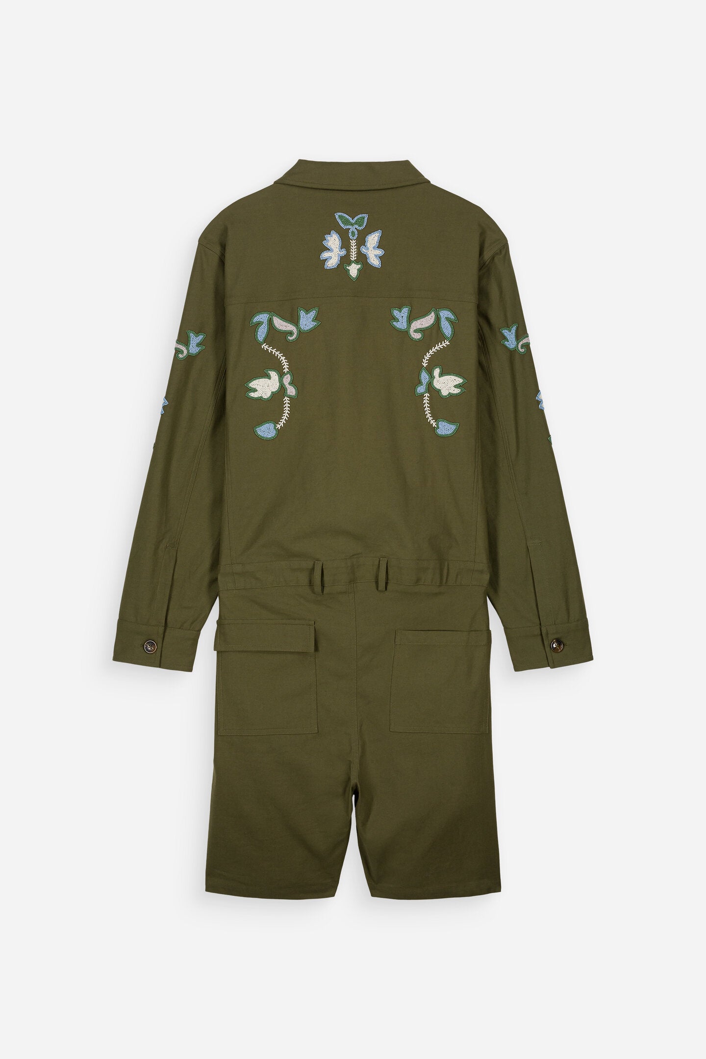 Combinaison courte kaki