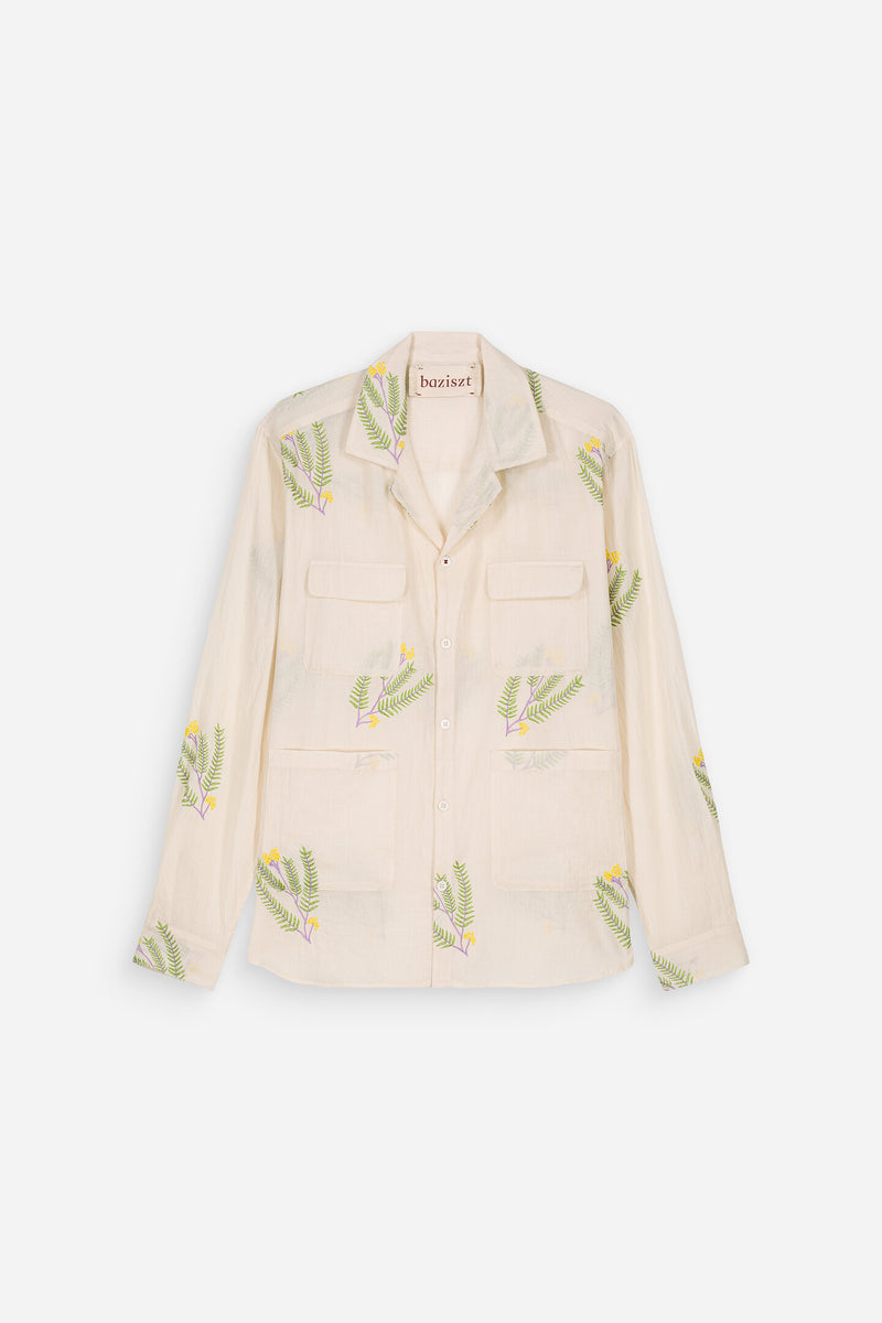 Lavender Shirt Ecru