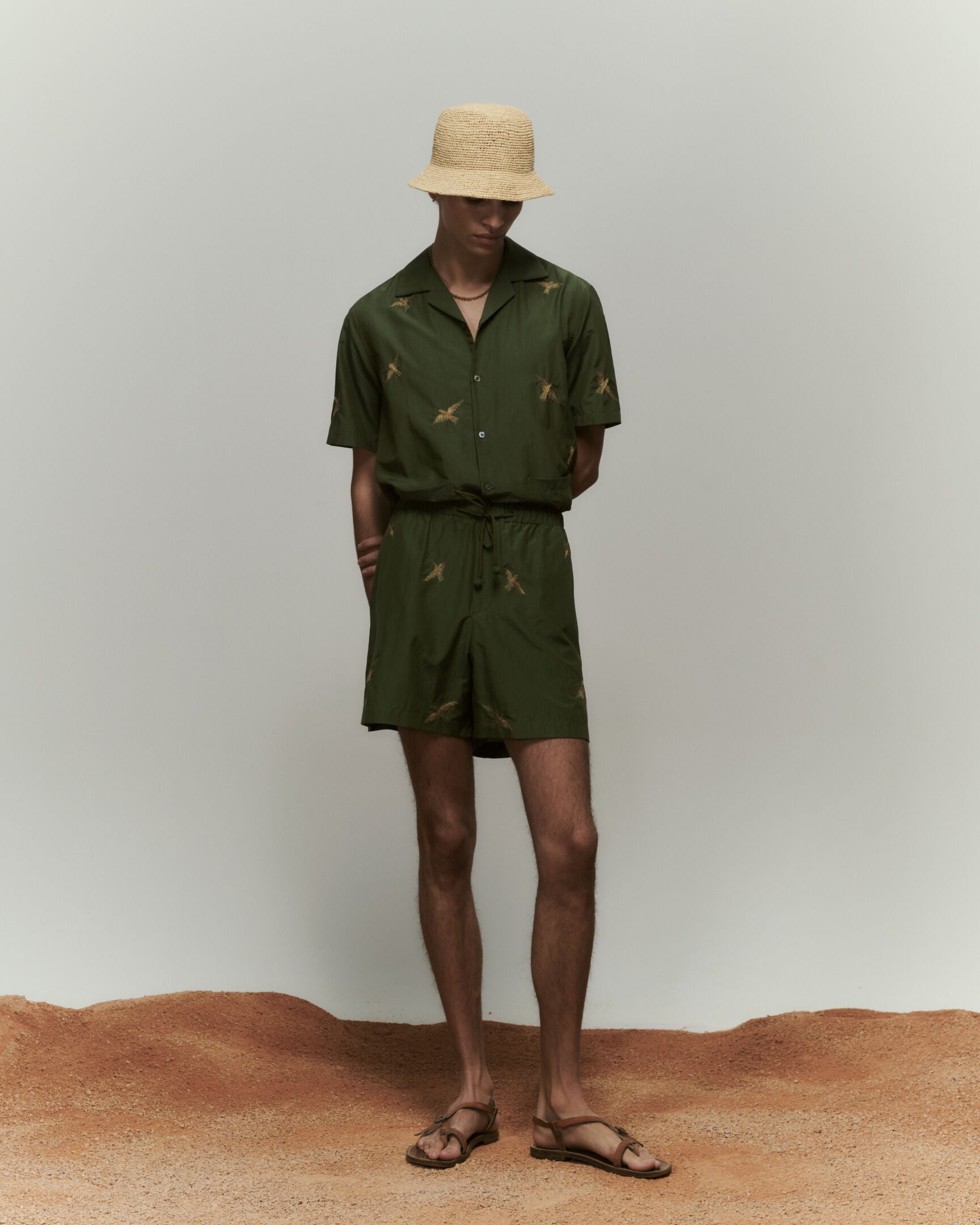 Baziszt, Lookbook Spring Summer 2024, Columbus Shirt, Columbus Shorts
