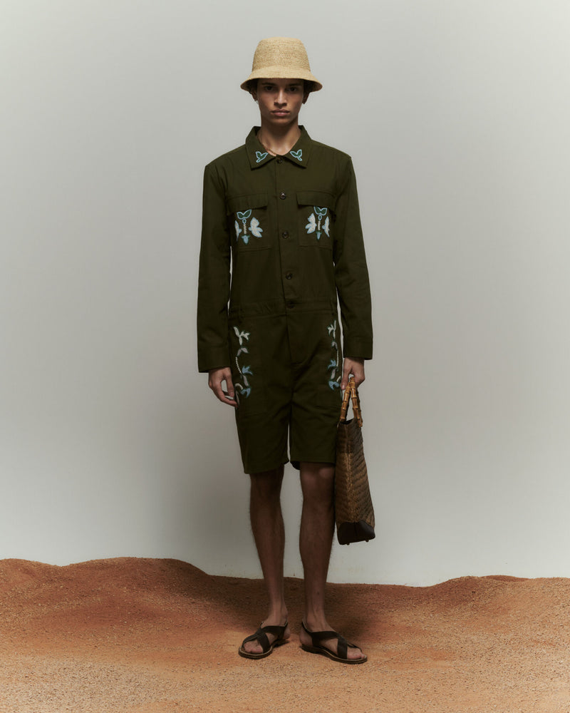 Baziszt, Lookbook Spring Summer 2024, Jumpsuit Short Khaki